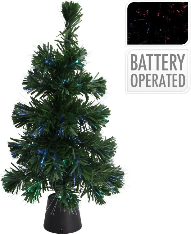 Kerstboom fiber led 45cm groen