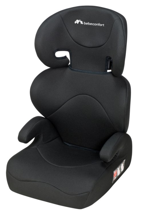 Bebeconfort Road Safe Autostoeltje - Full Black - Lichtgewicht - Verstelbare hoofdsteun - Afneembare hoes - Groep 2/3