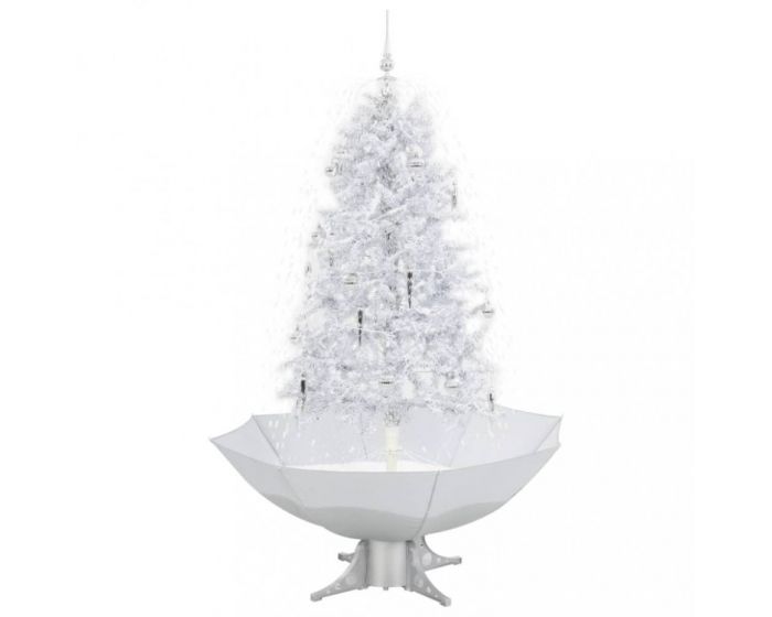 controleren Informeer Abstractie Sneeuwende Kerstboom Wit/Zilver - 170 cm | Heuts.nl