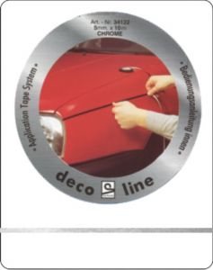 Striping chroom 3mm sticker