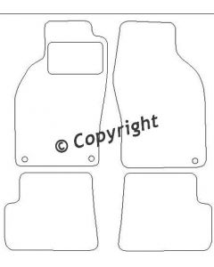 Mattenset Saab 9-3 cabrio 1998 - 2004