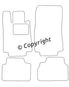Mattenset Mercedes W220 S-Klasse 1998 - 2005