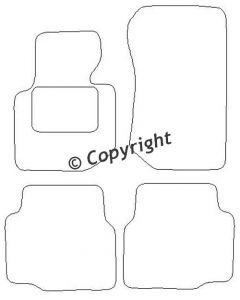 Mattenset BMW E36 (3 serie) 1992 - 1998