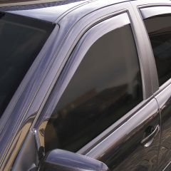 Zijwindschermen Volkswagen Touareg 2002-2009 (zwarte raamlijsten)