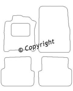 Mattenset Renault Modus zonder vakjes 2004 -