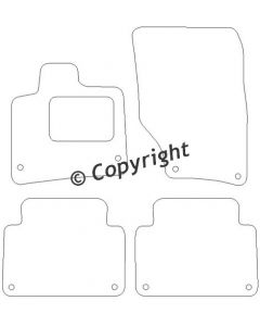 Mattenset Audi Q7 2006 - 5 persoons