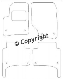 Mattenset Porsche Cayenne 2002 - 2010