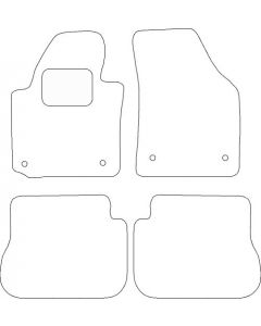 Mattenset Volkswagen Caddy Comi 5-pers. 2 schuifdeur 2015 -