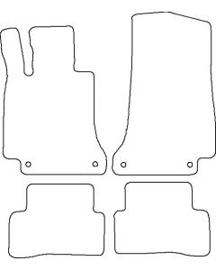 Mattenset Mercedes W205 C-klasse 2014 -