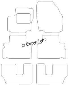 Mattenset Ford S-Max 7 persoons 2006 -