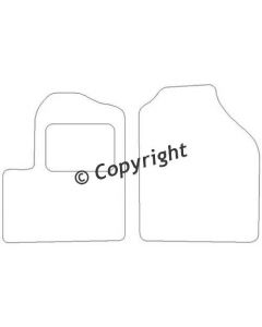 Velours mattenset Ford Transit Connect Voorset 2003-
