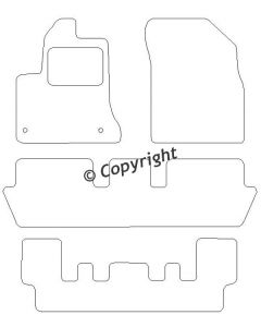 Mattenset Citroen C4 Picasso 2006- 7 persoons