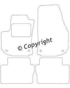 Mattenset Opel Zafira B 2005 - 2 rijen