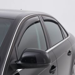 Zijwindschermen Dark Audi A6 sedan/avant 1995-1997 (chromen raamlijsten)
