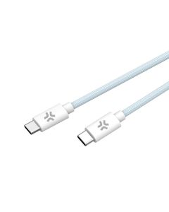 Celly USB-C kabel - Katoen Gevlochten Blauw 1.5M