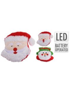 Kussen Kerst met Led Licht 2 soorten