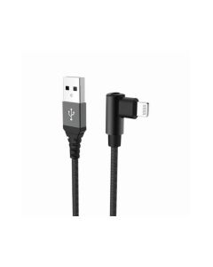 Celly USB> Lightning Datakabel en L Stekker Zwart 1M