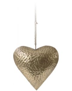 Hangdeco hart goud 15 cm