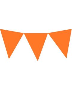 Vlaggenlijn Oranje 20 Vlaggen - 10 Meter 