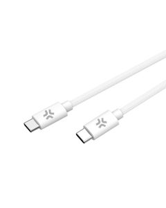 Celly USB-C kabel - Katoen Gevlochten Wit 1.5M