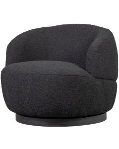 BePureHome Woolly Draaifauteuil Bouclé Antraciet