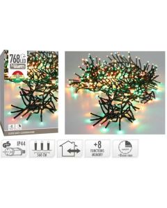 Cluster kerstboomverlichting RGB - 768 LED-lampen