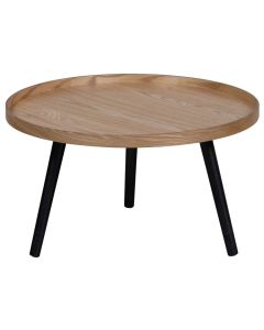 WOOOD Mesa Bijzettafel L Hout Naturel - Ø60 cm