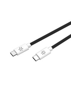 Celly USB-C kabel - Katoen Gevlochten Zwart 1.5M