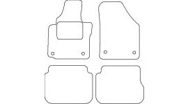 Velours mattenset VW Caddy orig.Bev.Compl. 2010-