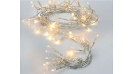 Kerstdecoratie verlichting zilverdraad 30 L Warm Wit