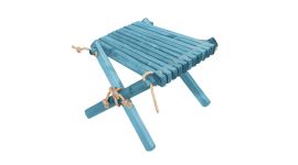 Ecotafel Lilli Turquoise - Dennenhout