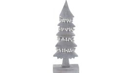 Kerstboom zilver parelstreng 31 cm